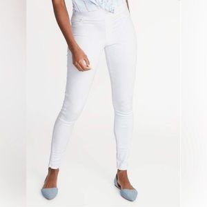 Old Navy Rockstar Jeggings, white pull on jeans
